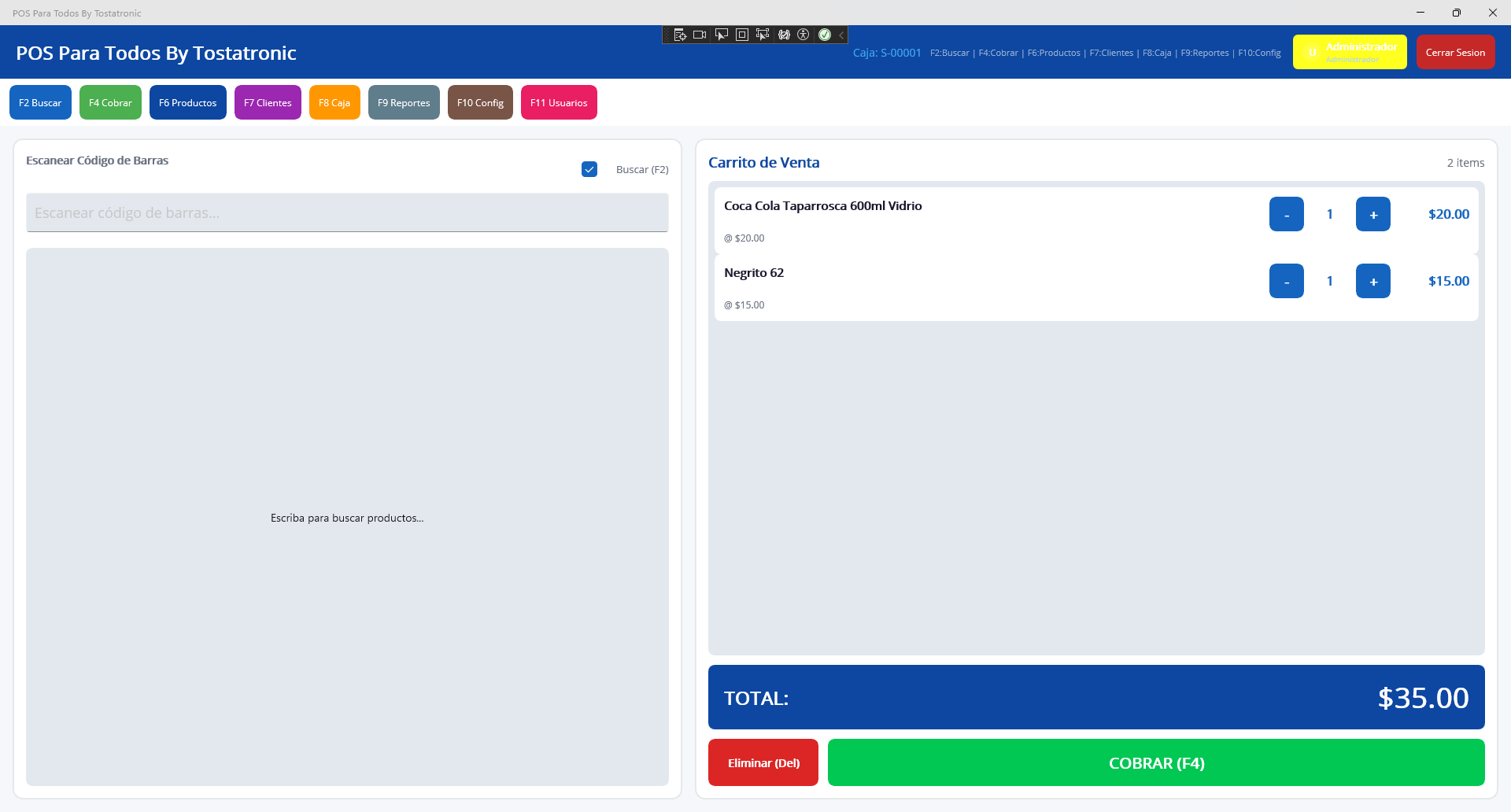 Lista de Productos en el Carrito