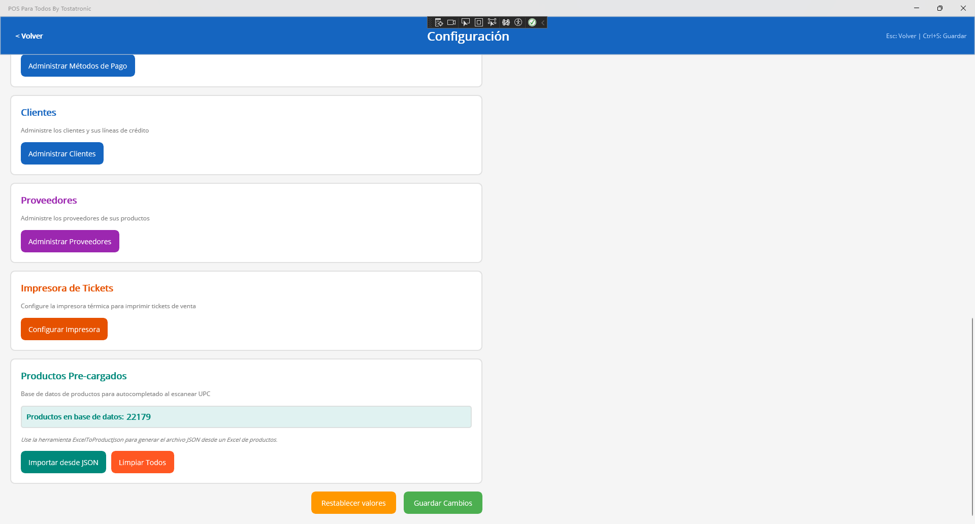 Configuracion - parte final